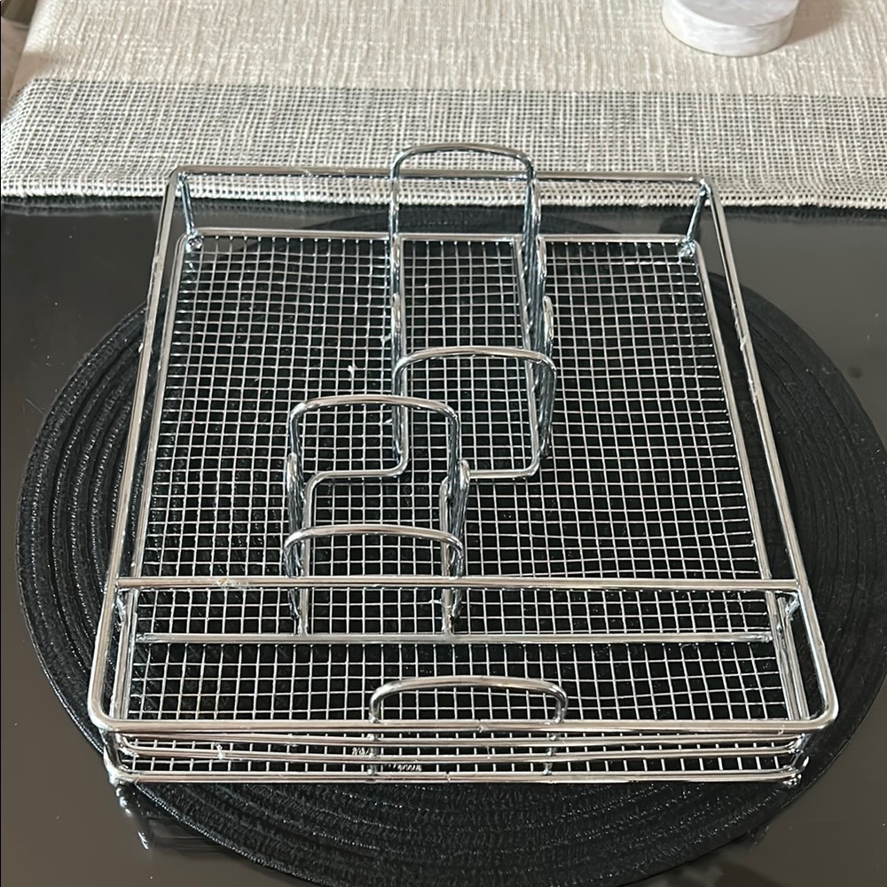 Silver Metal Organizer Tray